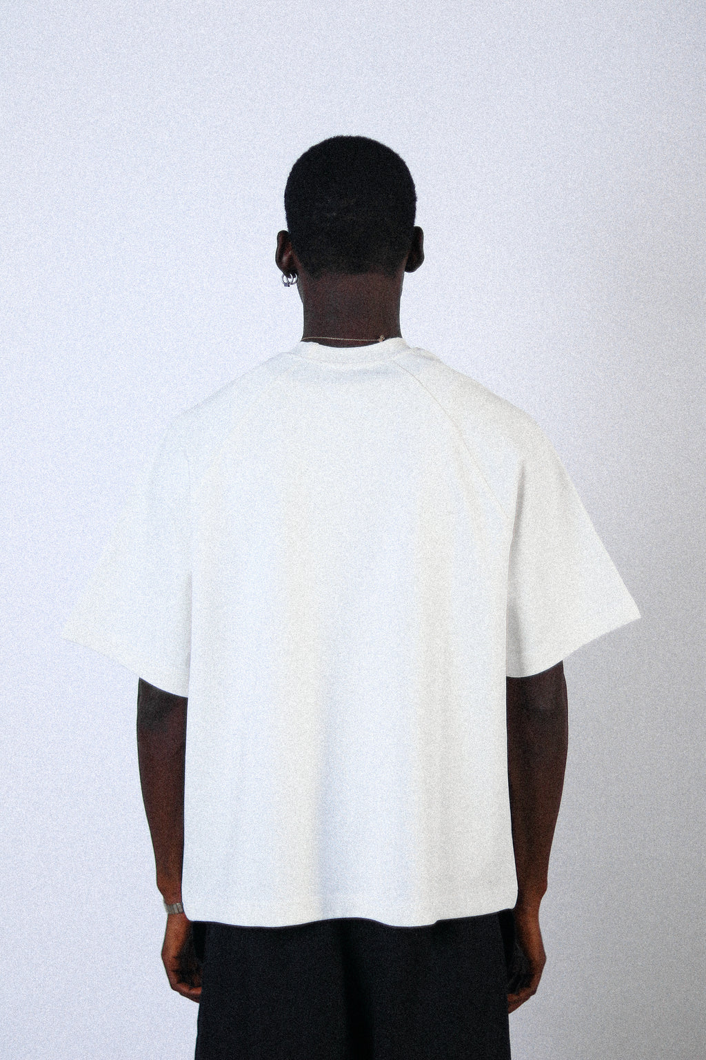 WHITE RAGLAN TEE