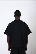 BLACK RAGLAN TEE