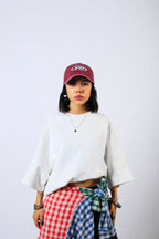 WHITE RAGLAN TEE