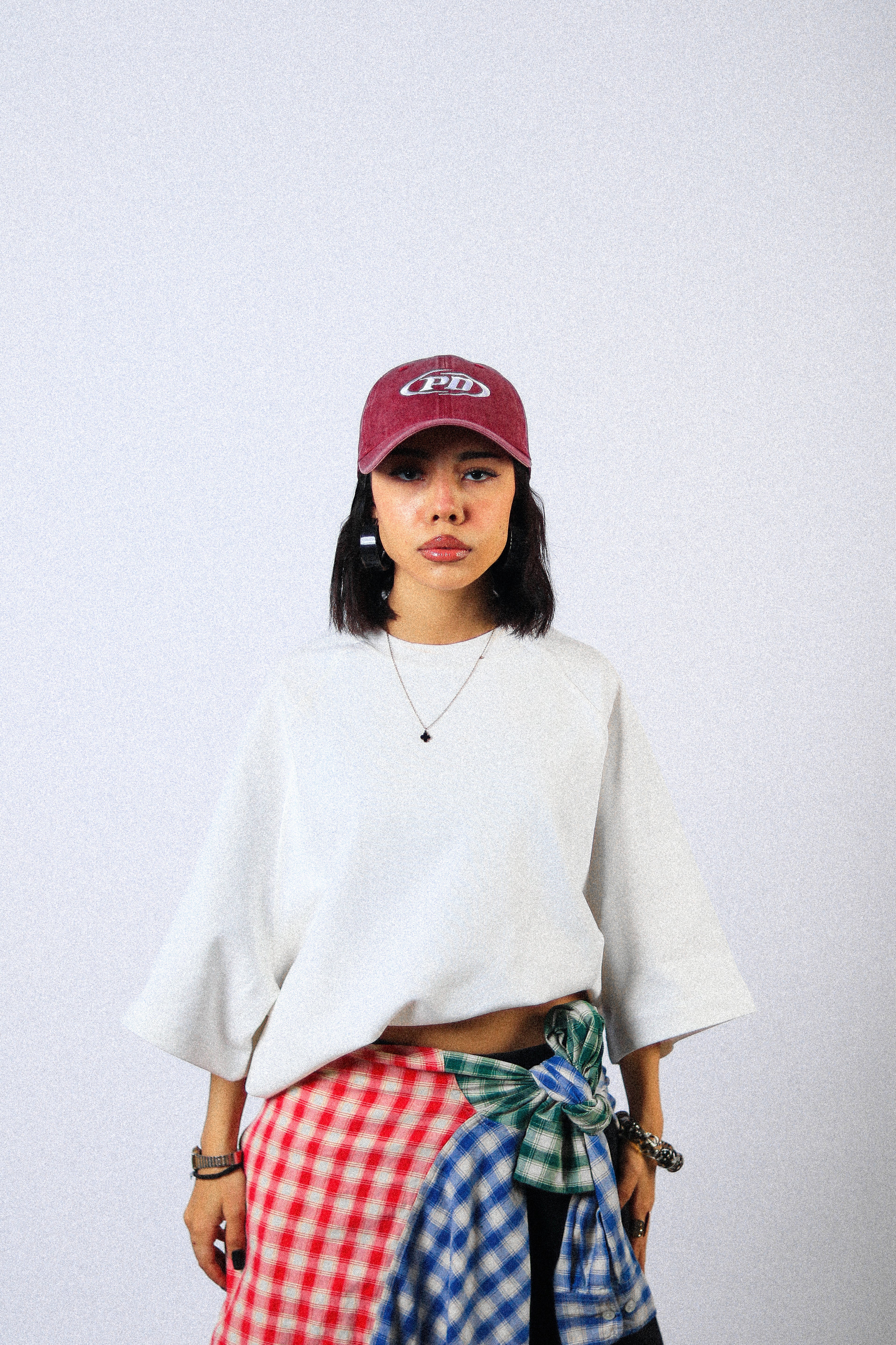 WHITE RAGLAN TEE