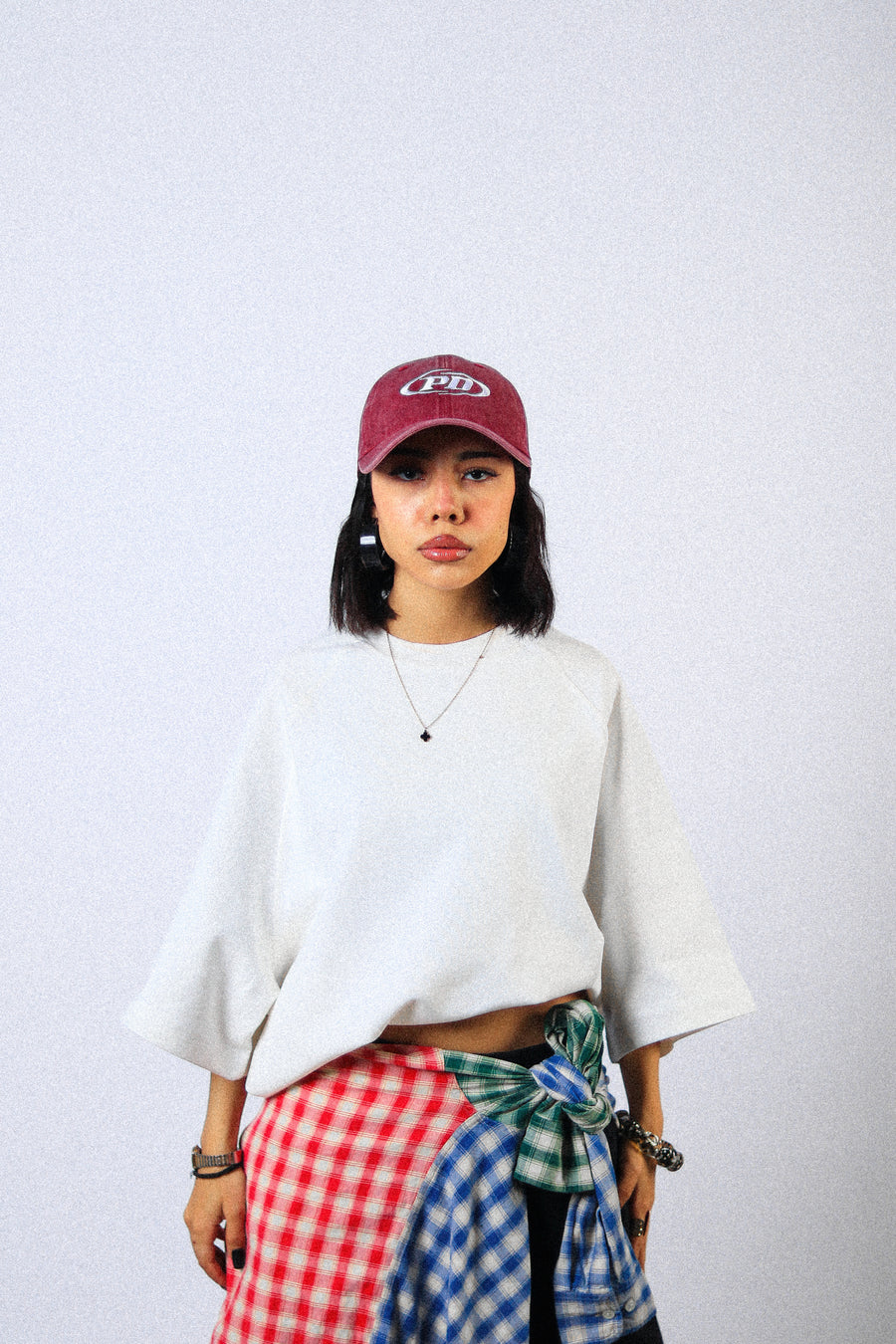WHITE RAGLAN TEE