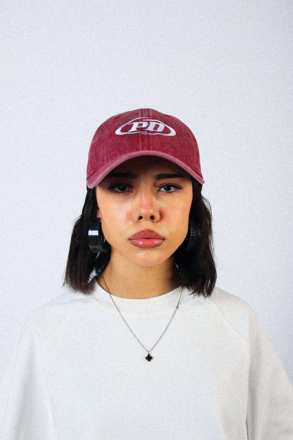 WASHED BURGUNDY CAP