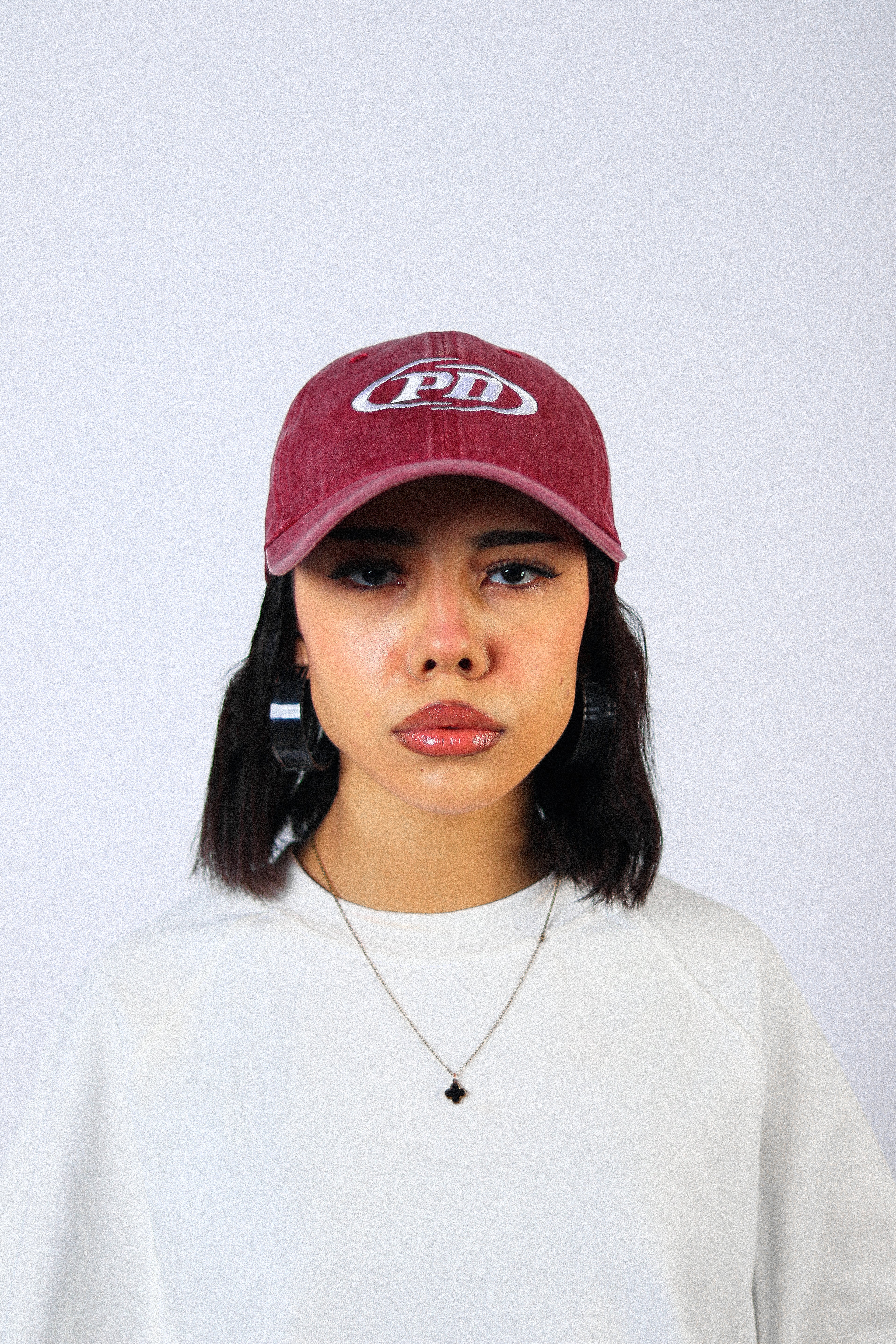 WASHED BURGUNDY CAP