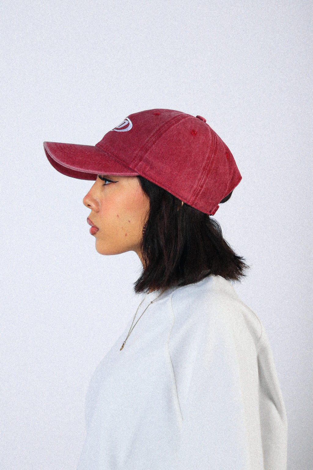 WASHED BURGUNDY CAP