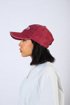 WASHED BURGUNDY CAP