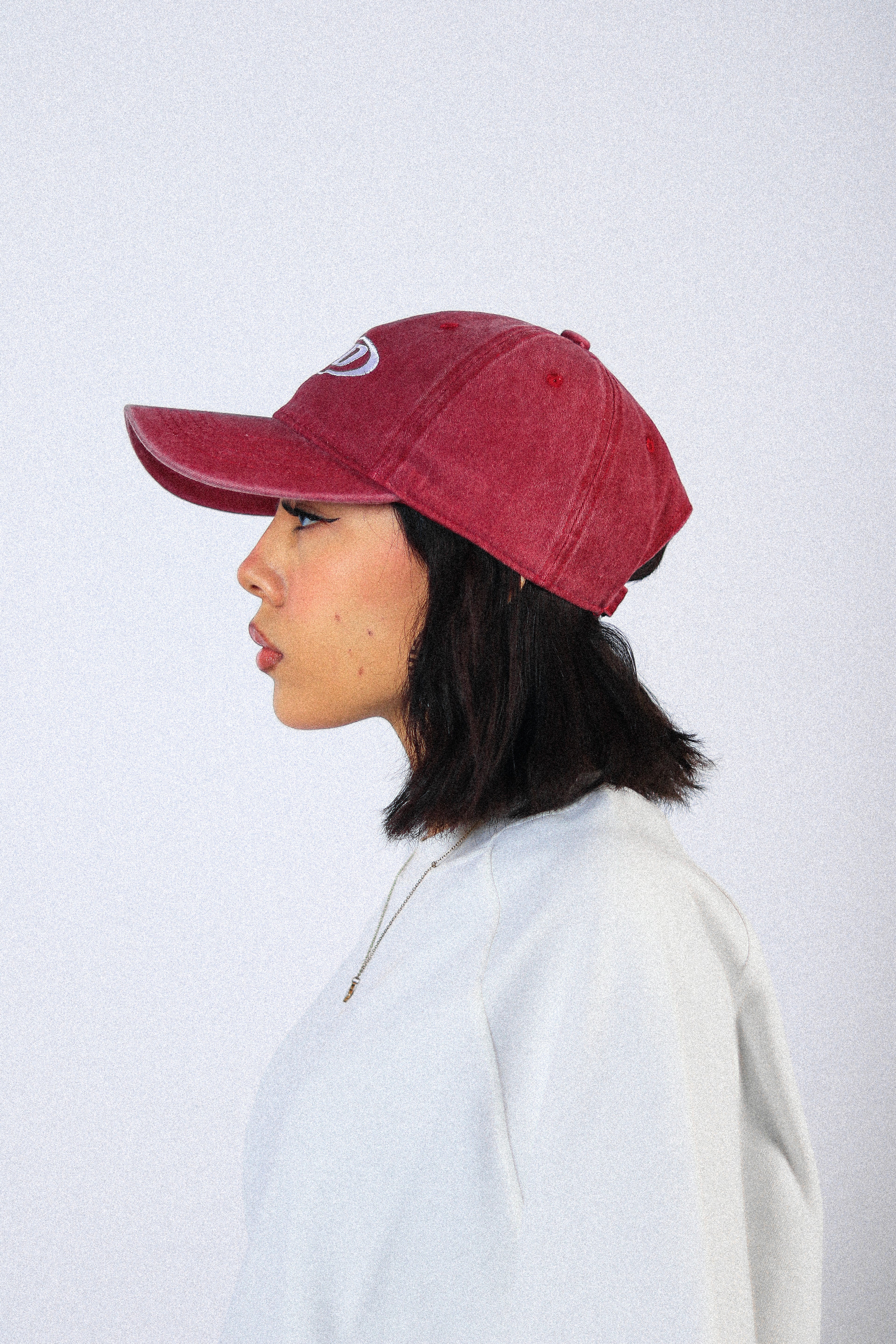WASHED BURGUNDY CAP