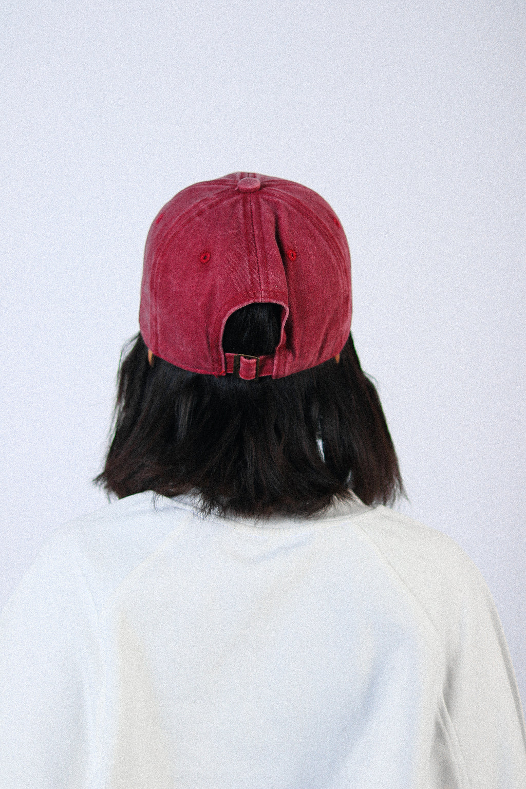 WASHED BURGUNDY CAP