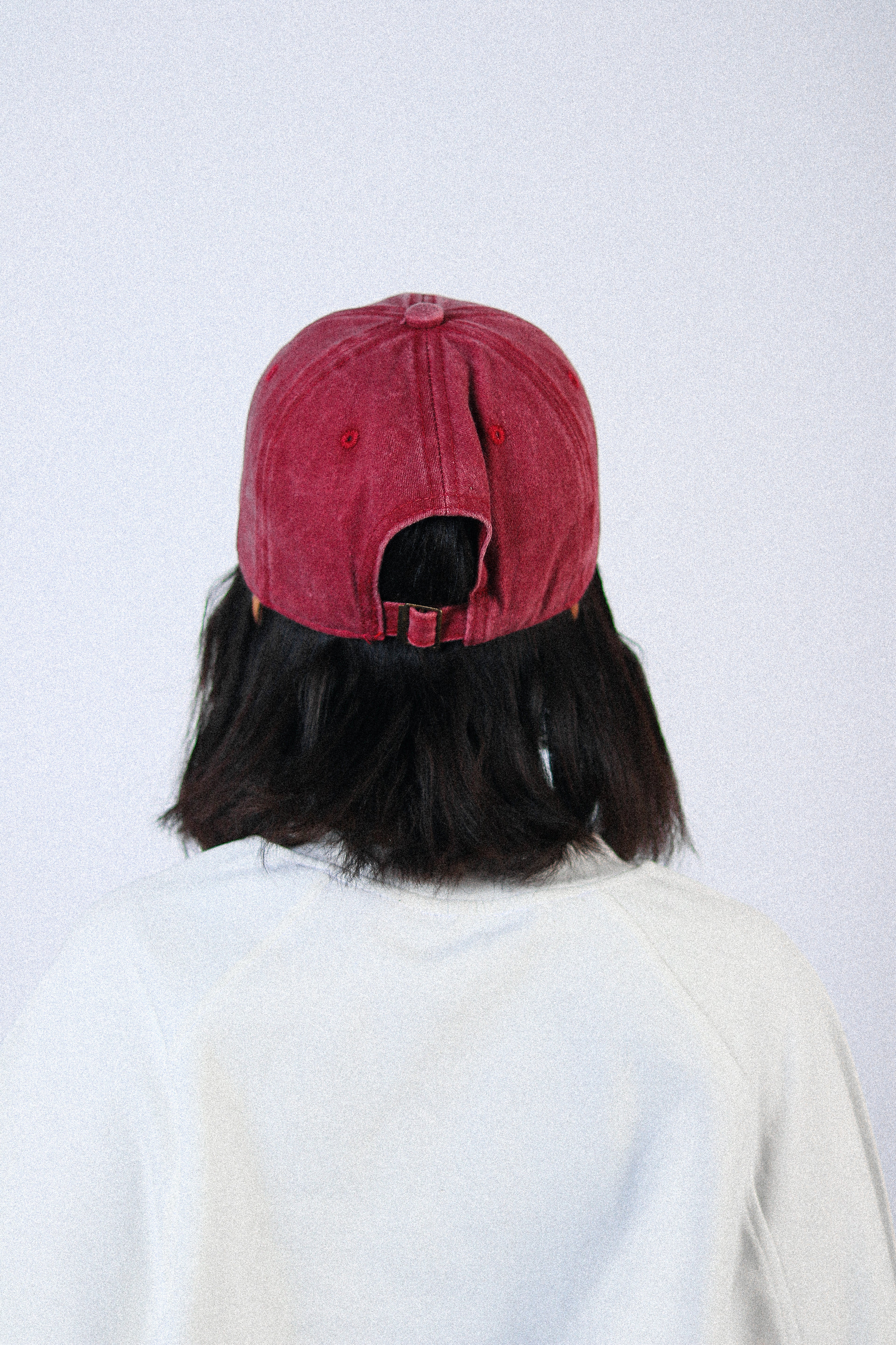 WASHED BURGUNDY CAP