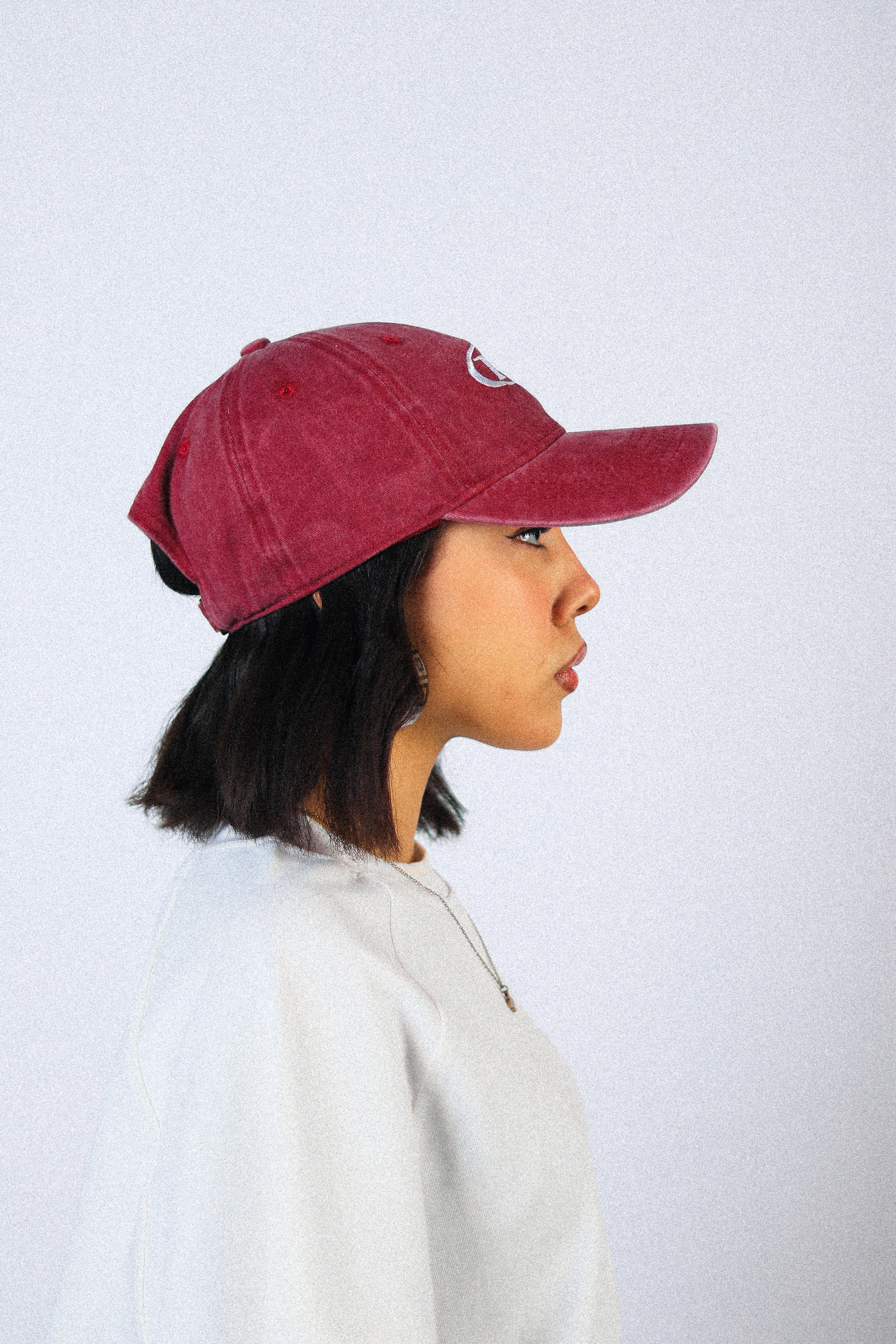 WASHED BURGUNDY CAP